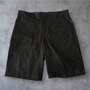 Nike Dri-Fit Men’s 34 Black Belted Flat Front Slash Pocket Chino Golf Shorts